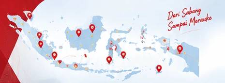 Jangkauan pengiriman Indonesia